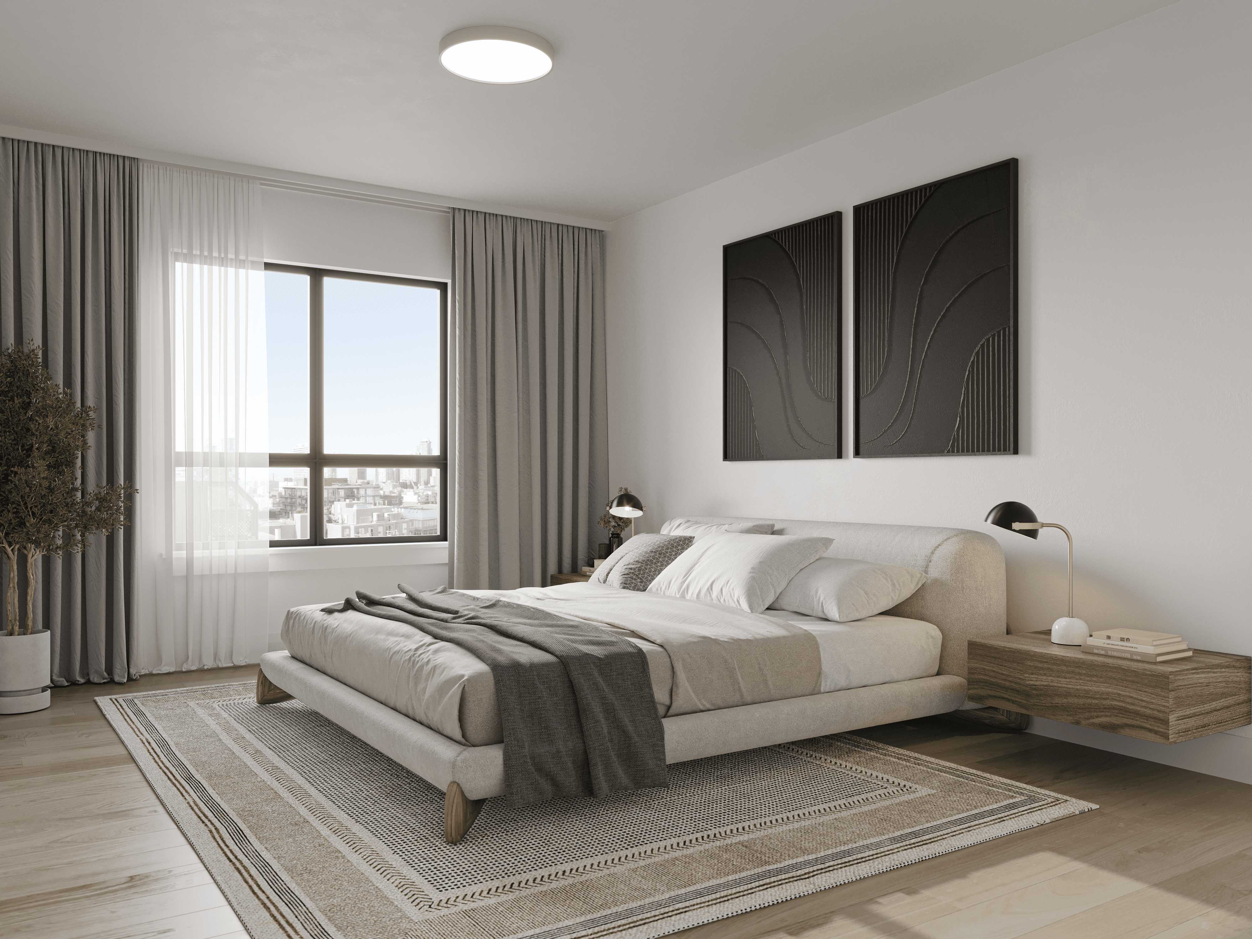 Master bedroom suite